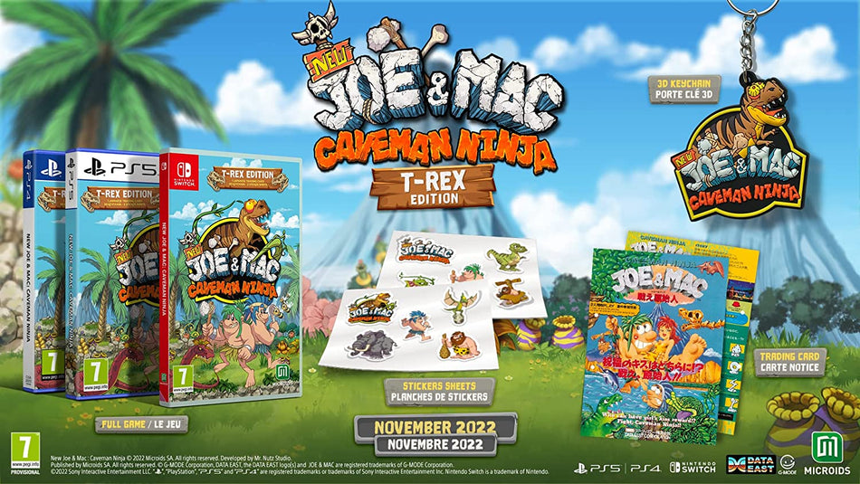 New Joe & Mac: Caveman Ninja - T-Rex Edition (Nintendo Switch)