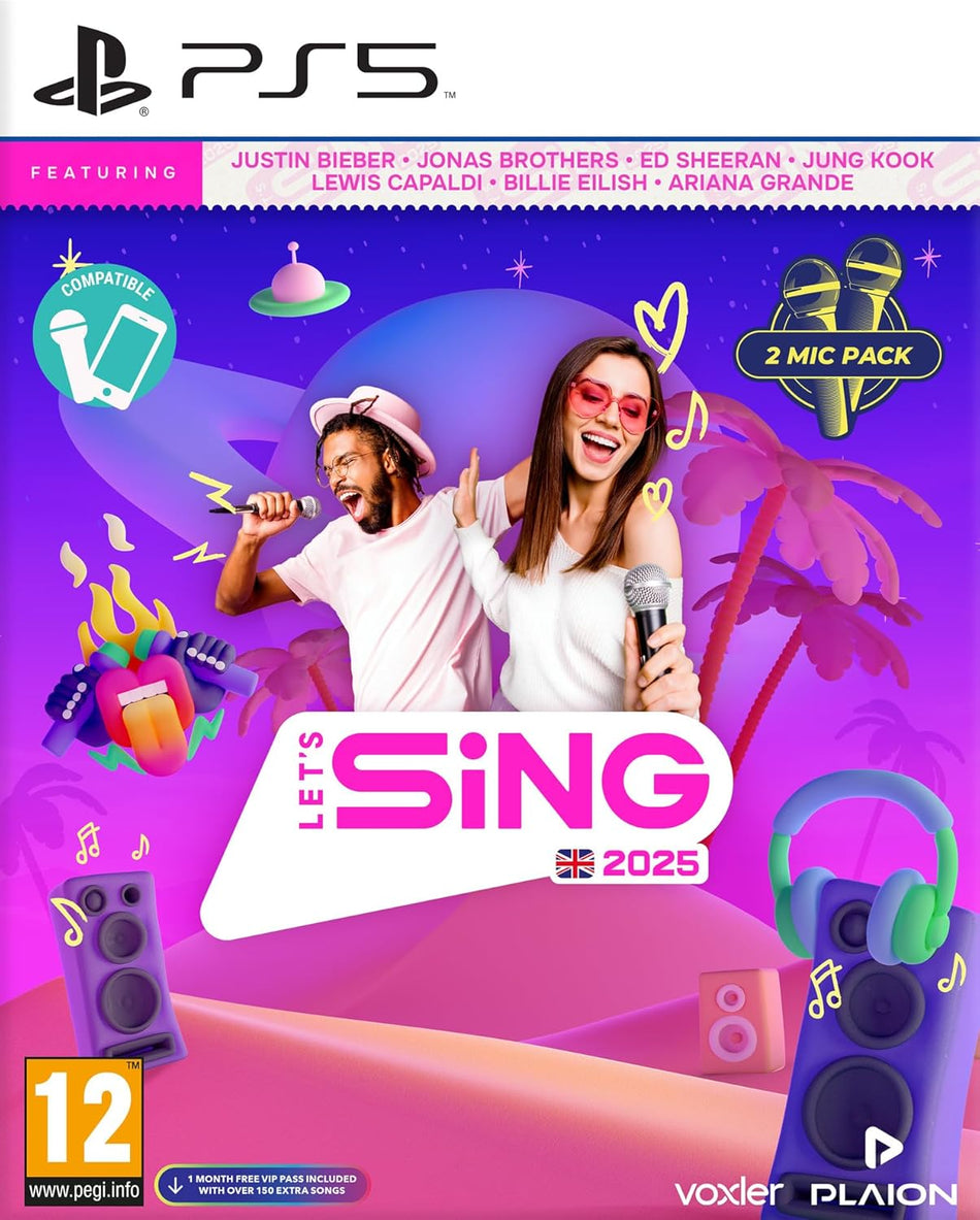 Let's Sing 2025 - 2 Microphone Pack - UK Edition (PS5)