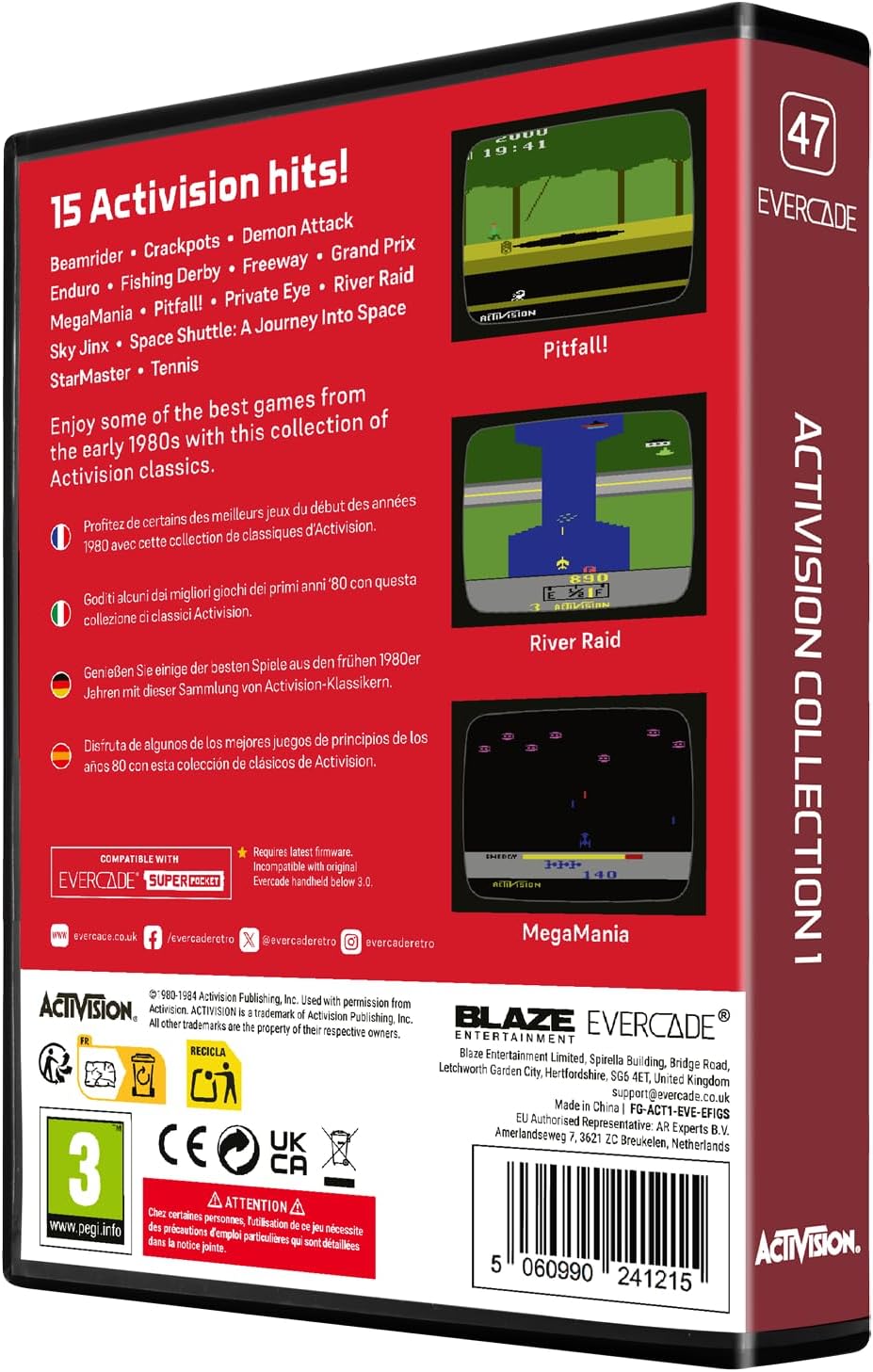 Evercade Activision Collection 1 Cartridge 47