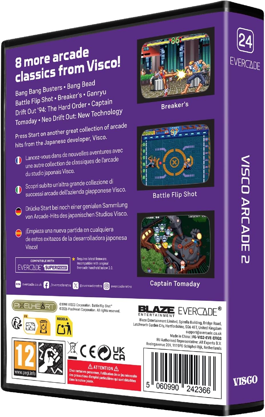 Evercade Visco Arcade 2  Cartridge 24