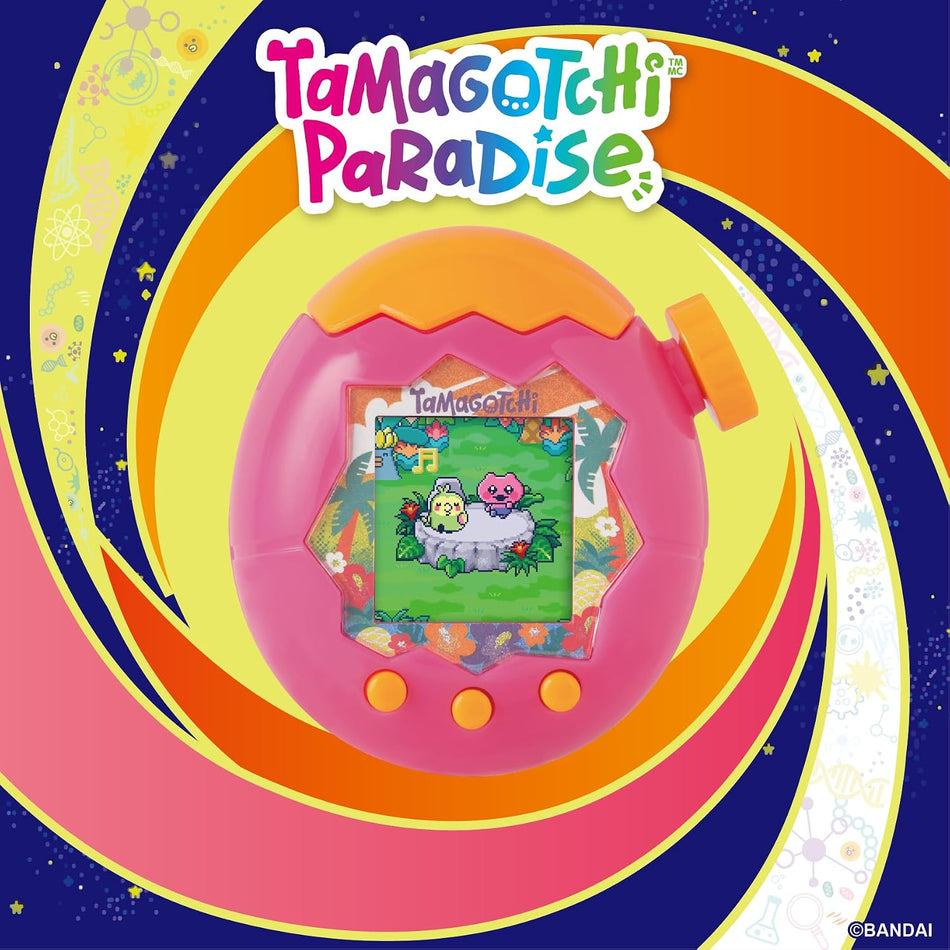 TAMAGOTCHI Paradise Orange Tropics Shell Digital Pet