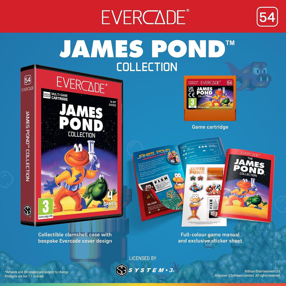 Evercade James Pond Collection - Cartridge 54