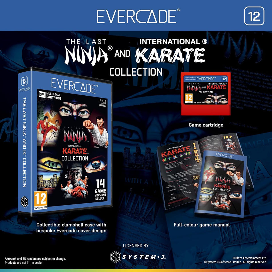 Evercade The Last Ninja and IK Collection - Cartridge 12