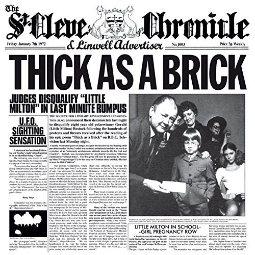 Jethro Tull - Thick As A Brick (40th Anniversary Stereo Mix) (Music CD)
