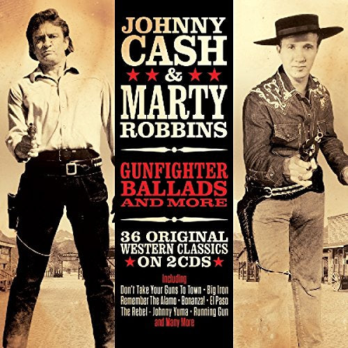 Johnny Cash & Marty Robbins - Gunfighter Ballads [Double CD] (Music CD)