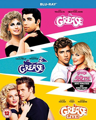 Grease 40th Anniversary Triple (Grease/Grease 2/Grease Live) [2018] (Blu-ray)