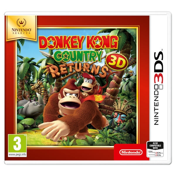 Donkey Kong Country Returns (Nintendo 3DS) (Selects)