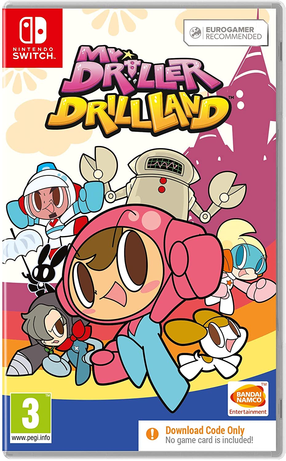 Mr. DRILLER DrillLand (Code in box) (Nintendo Switch)