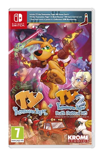 Ty The Tasmanian Tiger HD + Ty The Tasmanian Tiger 2: Bush Rescue HD Bundle (Nintendo Switch)