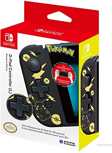 Nintendo Switch D-Pad Controller (L) – Pokémon: Black & Gold Pikachu