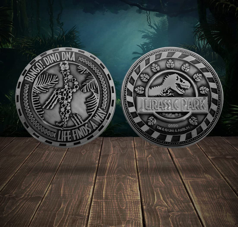 Jurassic Park Collectable Mr DNA Limited Edition Coins - Silver