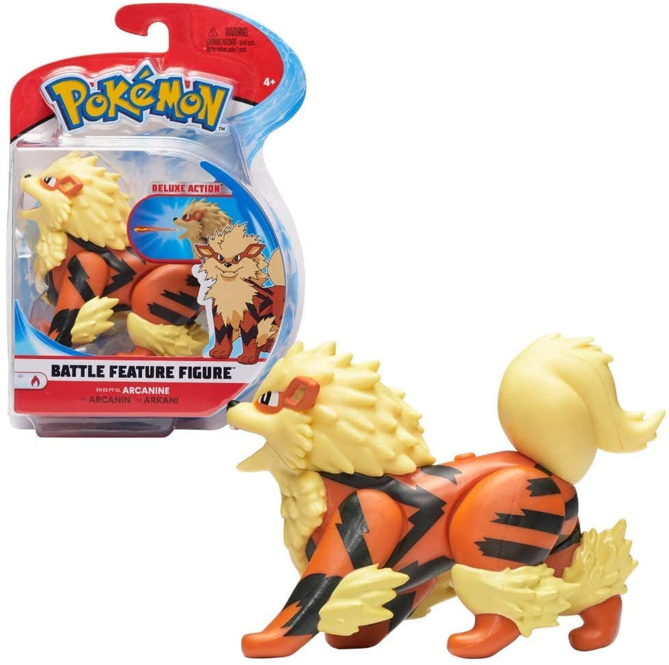 Pokémon 4.5" Battle Feature Figure - Arcanine