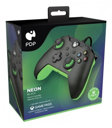 PDP Wired Controller Neon - Black [1 Month Ultimate Game Pass Included] (Xbox Series X / One)