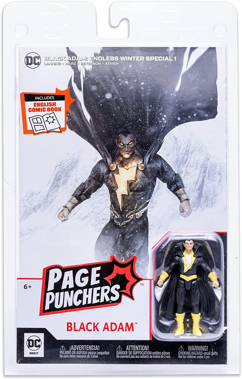 McFarlane DC Direct Comic Action Figure with Black Adam (Endless Winter)