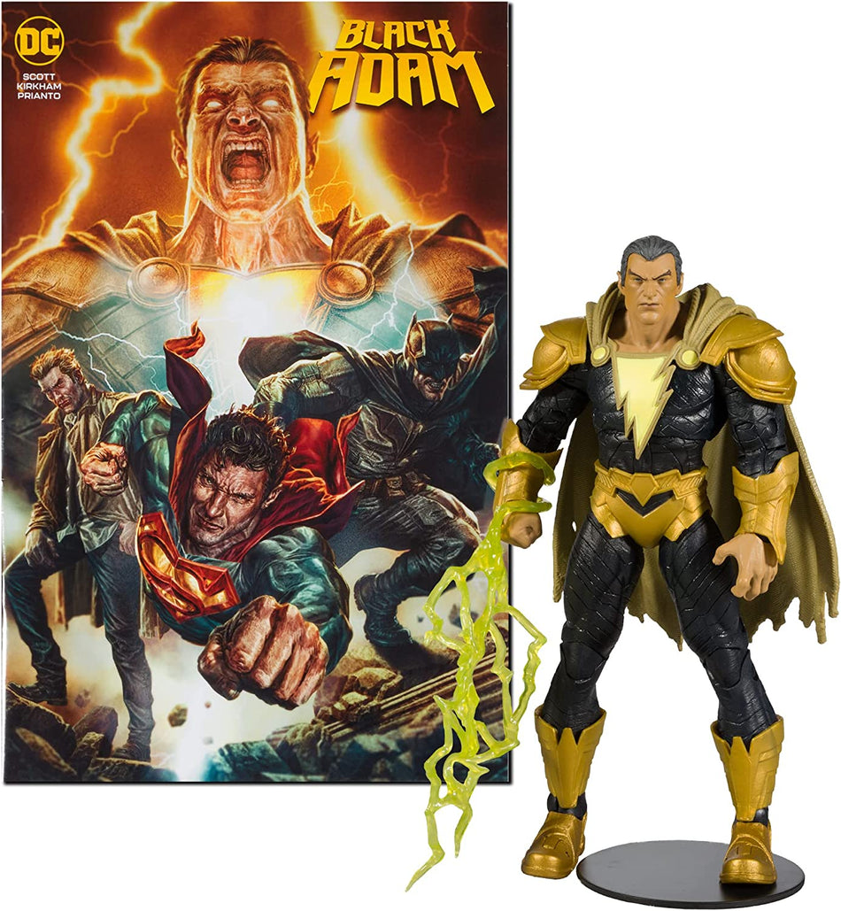 McFarlane DC Direct Comic Action Figure with Black Adam (7")