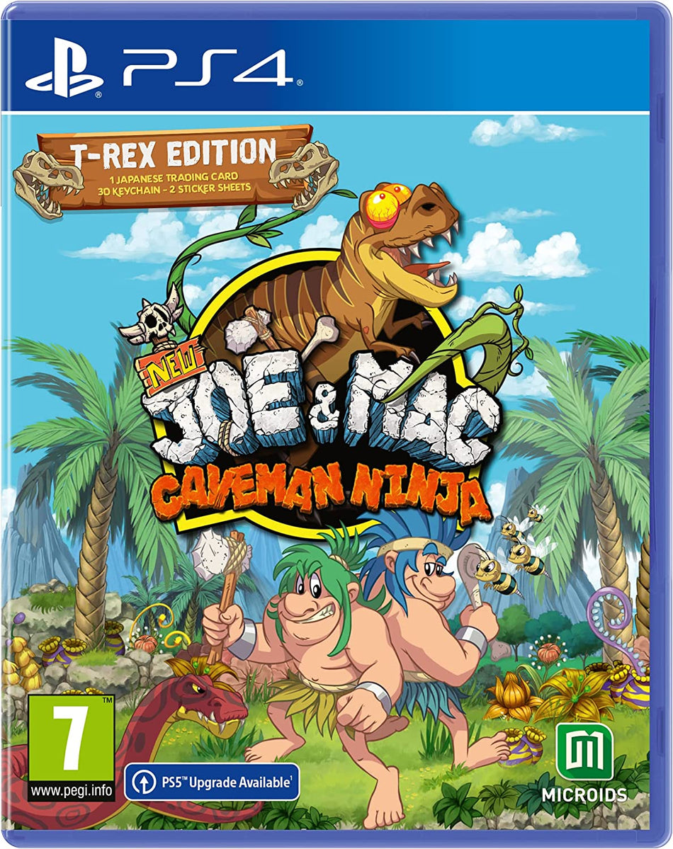 New Joe & Mac: Caveman Ninja - T-Rex Edition (PS4)