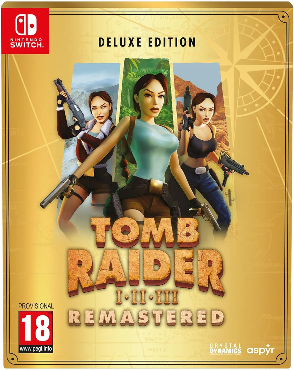 Tomb Raider I-III Remastered Starring Lara Croft: Deluxe Edition (Switch)