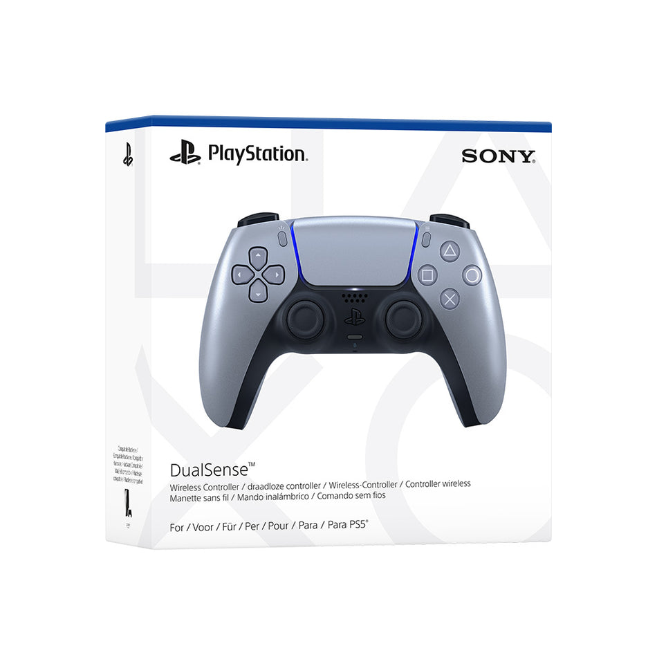 Sony PlayStation 5 DualSense Wireless Controller - Sterling Silver (PS5)