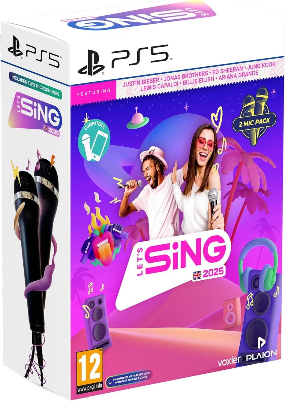 Let's Sing 2025 - 2 Microphone Pack - UK Edition (PS5)