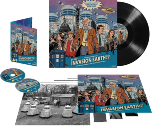 Daleks' Invasion Earth 2150 A.D. [Blu-ray / 4K Ultra HD + Blu-ray + 12" Vinyl (Collector's Edition)]