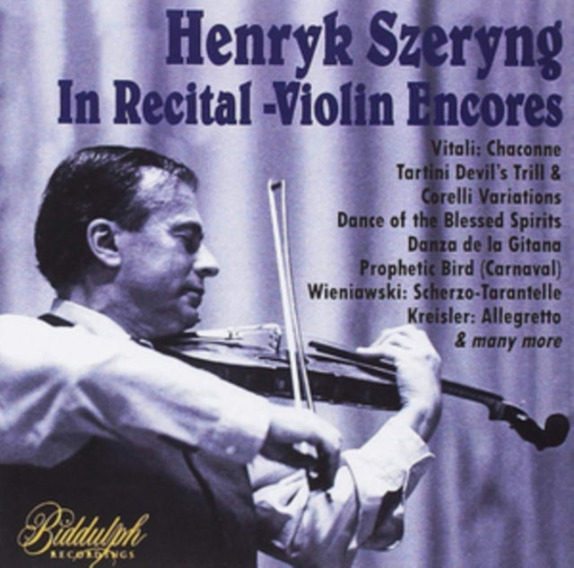 Henryk Szeryng: In Recital - Violin Encores [CD / Album]
