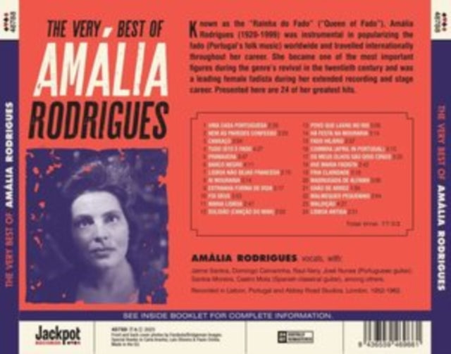 Amalia Rodrigues - The Very Best of Amalia Rodrigues [CD / Album]