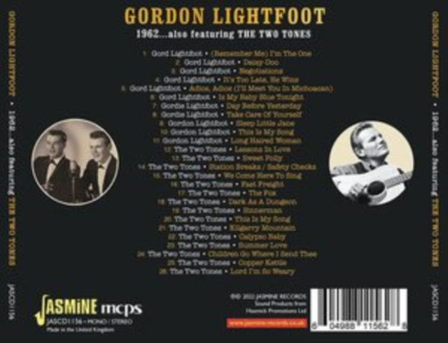 Gordon Lightfoot - 1962... Also Featuring the Two Tones [CD / Album]