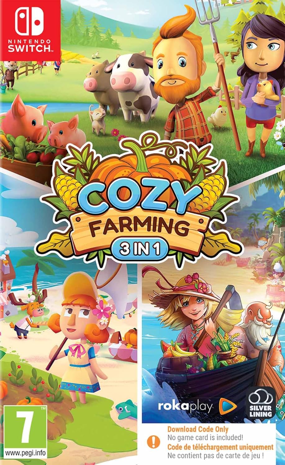 Cozy Farming 3 in 1 Collection (Code in Box) (Nintendo Switch)