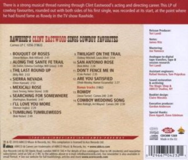 Clint Eastwood - Rawhide's Clint Eastwood Sings Cowboy Favorites [CD / Album]