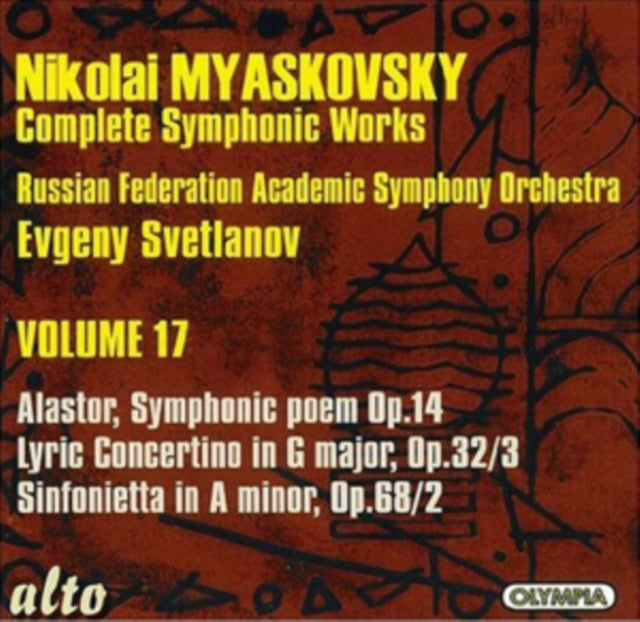 Nikolai Myaskovsky: Complete Symphonic Works [CD / Album]
