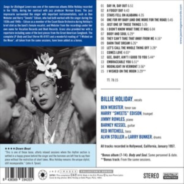 Billie Holiday - Songs for Distingué Lovers [CD / Album]