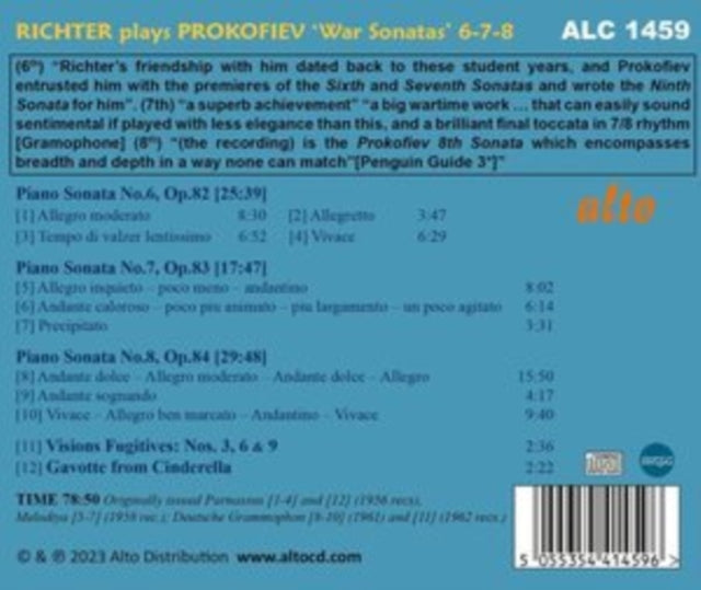 Sviatoslav Richter Plays Prokofiev [CD / Album]