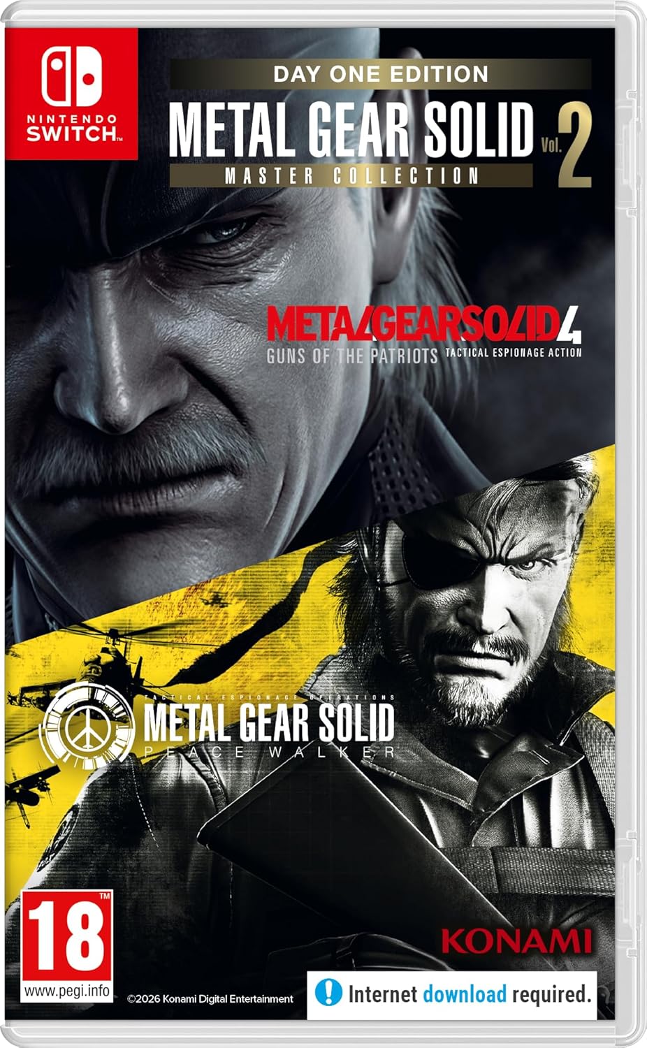 Metal Gear Solid: Master Collection Volume 2 – Day One Edition (Nintendo Switch)
