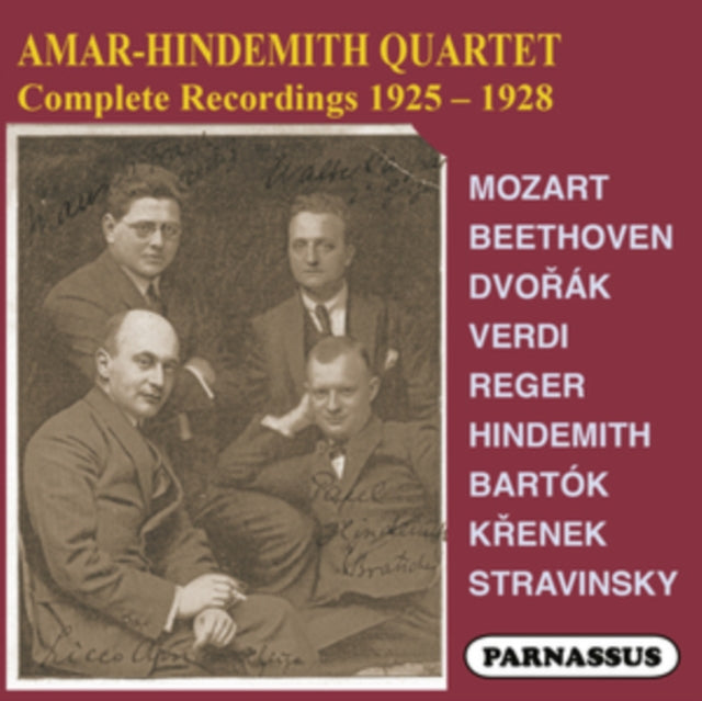 Amar-Hindemith Quartet Complete Recordings 1925-8 [CD / Album]
