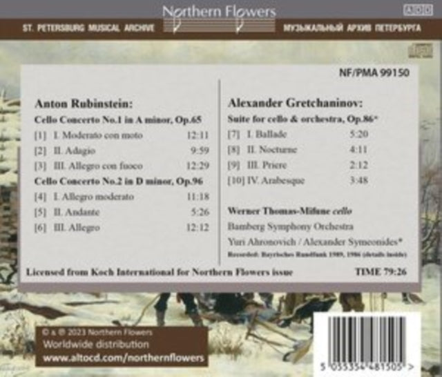 Anton Rubinstein: Cello Concertos Nos. 1 & 2/... [CD / Album]