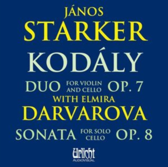 Kodály: Duo for Violin and Cello, Op. 7/Sonata for Solo Cello... [CD / Album]