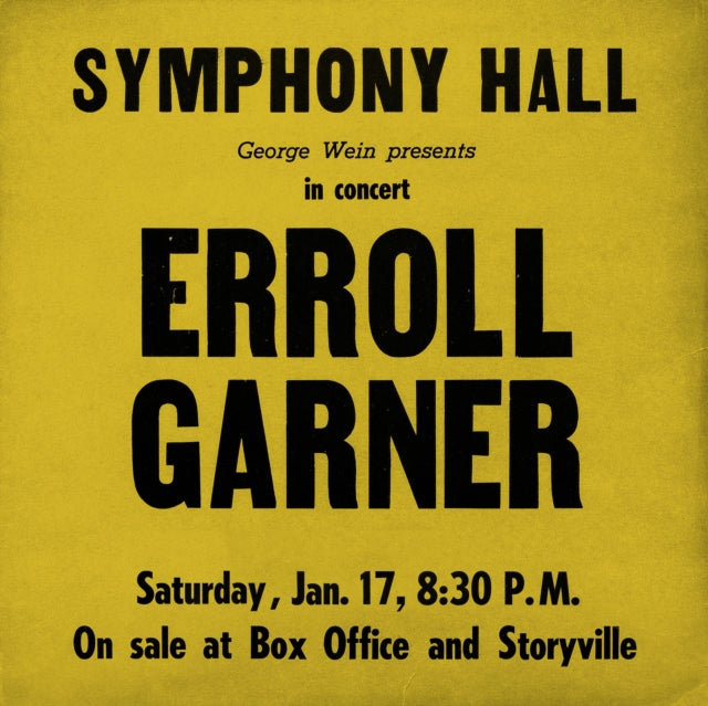 Erroll Garner - Symphony Hall Concert [CD / Album]