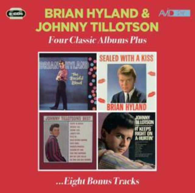 Brian Hyland & Johnny Tillotson - Four Classic Albums Plus (The Bashful Blond/Sealed With A [CD / Album]