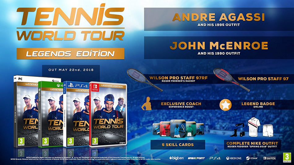 Tennis World Tour - Legends Edition (Xbox One)