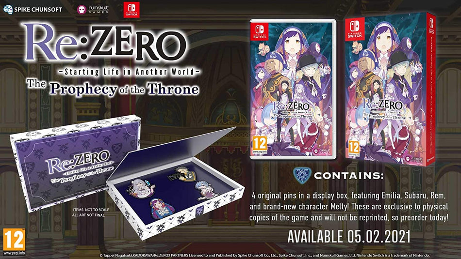 Re:ZERO - The Prophecy of the Throne (Switch)