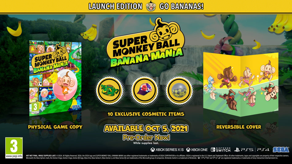 Super Monkey Ball Banana Mania Launch Edition (Xbox Series X / One)