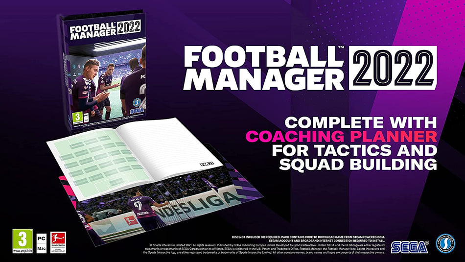 Football Manager 2022 [Code In A Box] (PC)